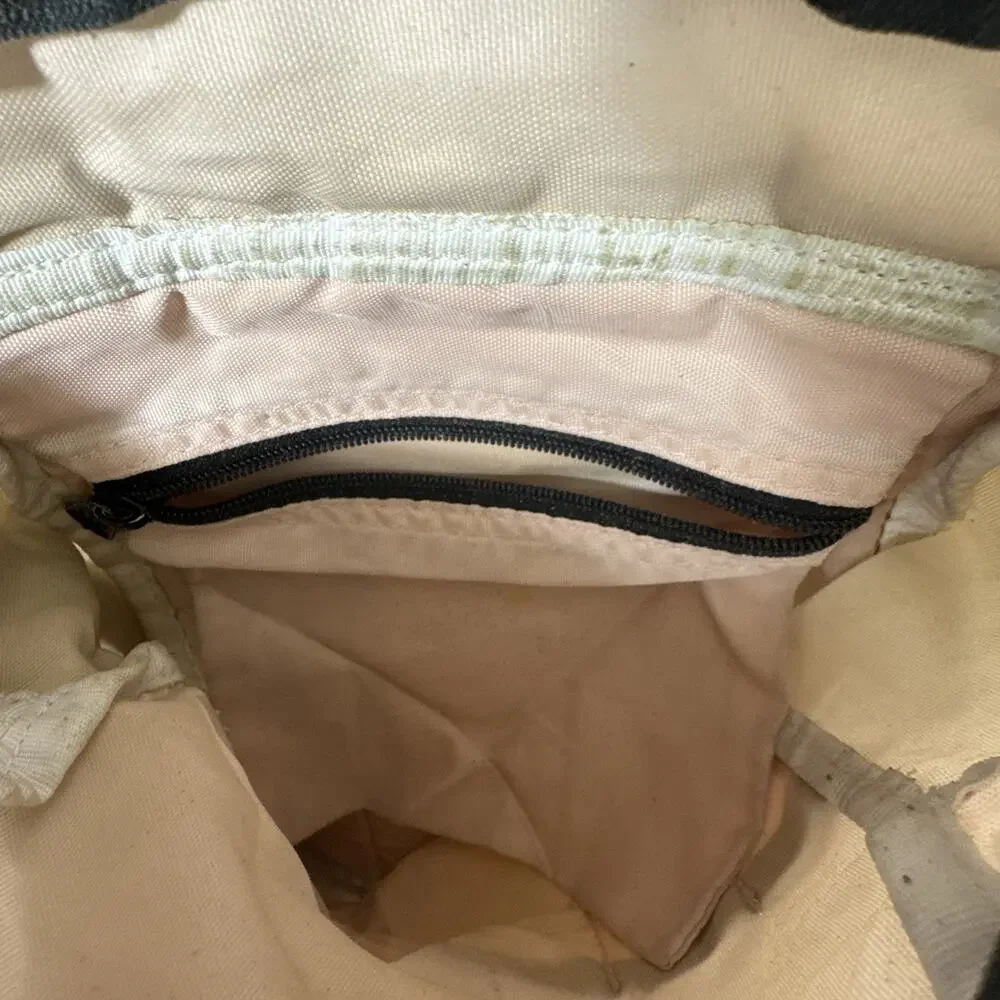 Vintage JanSport Y2K Messenger Bag Pink Striped Crossbody Sm Bag Utility 2000s